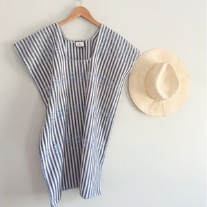Tuckernuck Navy and White Striped Blouse